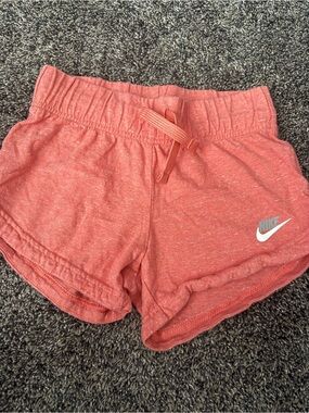 Nike Coral Pink Girls Athletic Shorts
